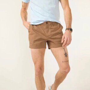 NWT Chubbies The Staples 4" Originals Stretch Twill Short in Khaki Sz XL Resort